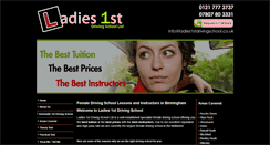 Desktop Screenshot of ladies1stdrivingschool.co.uk
