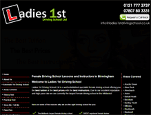 Tablet Screenshot of ladies1stdrivingschool.co.uk